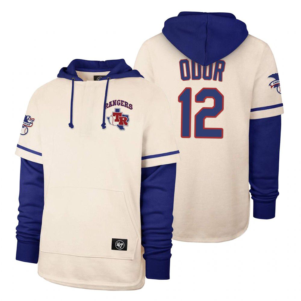 Men Texas Rangers #12 Odor Cream 2021 Pullover Hoodie MLB Jersey->texas rangers->MLB Jersey